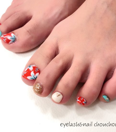 お客様フットネイル💅